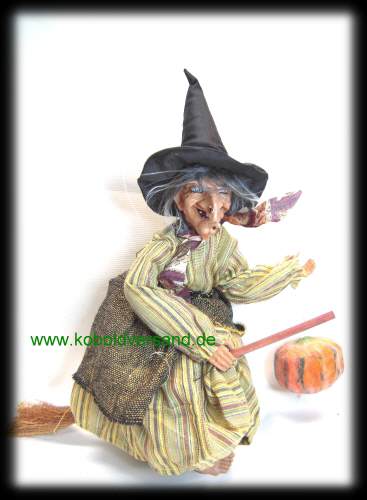 Fliegende Hexe Halloween Deko - Mit Licht & Sound Für Garten & Terrasse