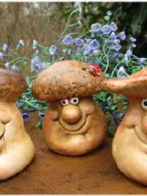 Mittlerer Pilz Handarbeit aus Holz