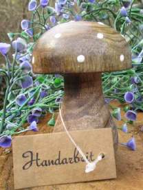 Großer Pilz aus Holz Handarbeit
