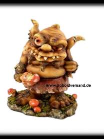 Grimmiger Troll Trollfigur Frühstück