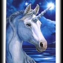 Einhorn im Wald  Magnet Anne Stokes
