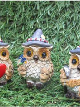 Miniatur Eulenfigur Bergsteiger