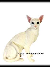 Veronese weiße Katze Kurzhaar Katzenfigur