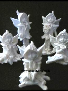 Fee Figur Elfenfigur Veronese Blütenkranz