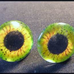 Ohrstecker Augen Cabochon klein