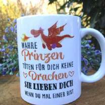 Lustige Drachentasse mit Spruch